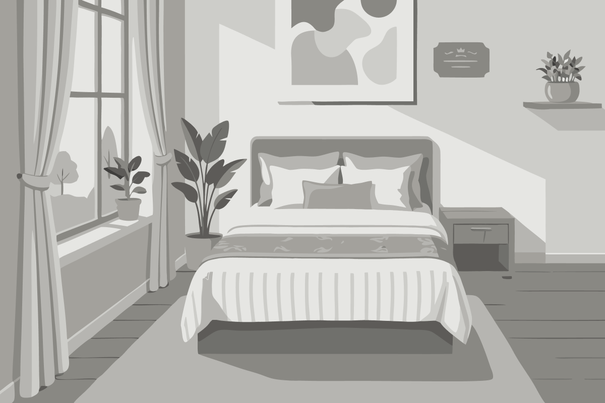 Habitación Juliette con vistas a la piscina adaptada para personas con discapacidad - Cama grande